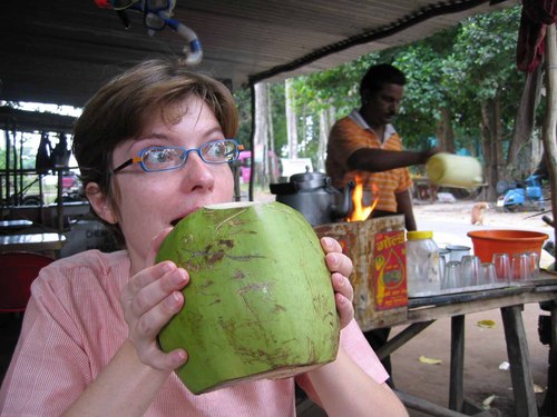 Coconut water for breakfast