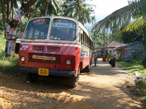 Bus terminus at Thusharagiri